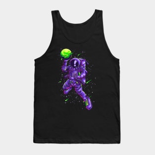 Astronaut Slamdunk Illustration Tank Top